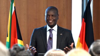 (https://x.com/RonaldLamola) 02:03 South African Minister of International Relations and Cooperation Ronald Lamola. (Picture: X/@RonaldLamola)