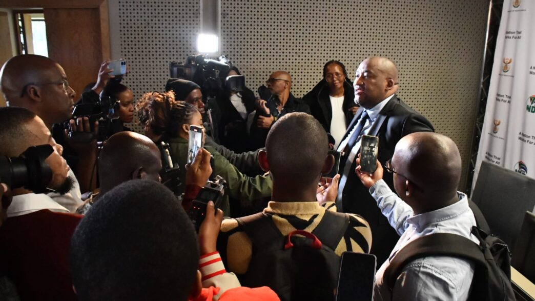 Minister of Sport, Arts and Culture Gayton McKenzie announces the 16 winners of the Mzansi to the World Cup Lucky Fans Competition in Pretoria on Tuesday, May 5, 2026, giving ordinary South African football supporters a fully sponsored trip to cheer Bafana Bafana at the FIFA World Cup 2026 in Mexico.
