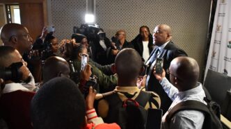 Minister of Sport, Arts and Culture Gayton McKenzie announces the 16 winners of the Mzansi to the World Cup Lucky Fans Competition in Pretoria on Tuesday, May 5, 2026, giving ordinary South African football supporters a fully sponsored trip to cheer Bafana Bafana at the FIFA World Cup 2026 in Mexico.