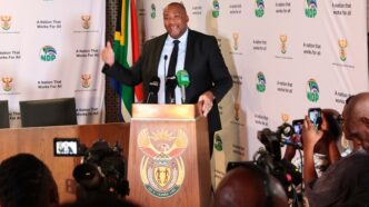 South Africa's Minister of Sport, Arts and Culture, Gayton McKenzie