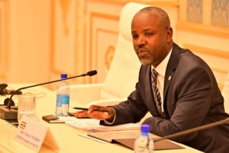 Uganda's Deputy Speaker of Parliament Thomas Tayebwa addresses colleagues from the Eastern Africa Regional Parliamentary Group of the OACPS in Eswatini, ahead of the OACPS–EU Joint Parliamentary Assembly. | Photo: X/@Thomas_Tayebwa