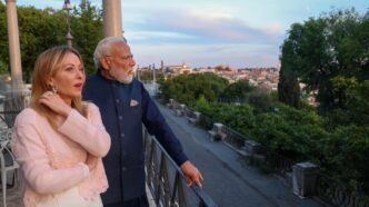 Indian Prime Minister Narendra Modi and Italian Prime Minister Giorgia Meloni meet in Rome on Wednesday as the two countries formally elevated their relationship to a Special Strategic Partnership. Photo: X/@narendramodi