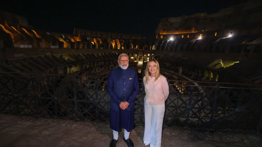 Indian Prime Minister Narendra Modi and Italian Prime Minister Giorgia Meloni meet in Rome on Wednesday as the two countries formally elevated their relationship to a Special Strategic Partnership. Photo: X/@narendramodi