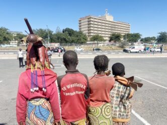 Some of the Angolan children roaming the streets in Namibia, who authorities say do not qualify for refugee status. Photo: New Era Live
