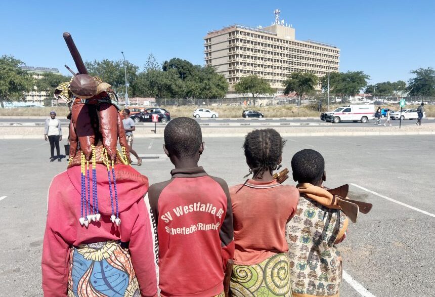 Some of the Angolan children roaming the streets in Namibia, who authorities say do not qualify for refugee status. Photo: New Era Live