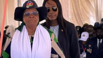 Namibian President Netumbo Nandi-Ndaitwah delivers her keynote address at the International Workers' Day commemoration held in Opuwo, Kunene region, on Thursday, 1 May 2026. Photo: Ministry of Home Affairs, Immigration, Safety and Security