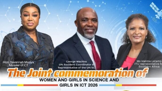 ICT Minister Savannah Maziya is expected to lead proceedings at Tuesday's joint commemoration of Women and Girls in Science and Girls in ICT Day 2026, set for May 12, 2026, at 8:30am. Photo: Ministry of Information, Communications and Technology