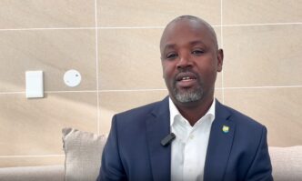 Thomas Tayebwa, Deputy Speaker of Parliament of Uganda and Member of Parliament for Ruhinda North County, Mitooma, speaks to Swazi24 at King Mswati III International Airport.