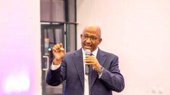 Central Bank of Eswatini Governor Dr. Phil Mnisi delivers the Annual Monetary Policy Statement in Mbabane on May 7, 2026. Photo: Central Bank of Eswatini