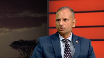 India's High Commissioner to Eswatini, N. Ram Prasad, during his interview on Eswatini Television on Tuesday, 12 May 2026. | Picture: Eswatini TV