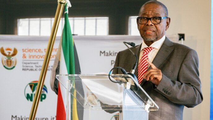 South Africa's Minister of Science, Technology and Innovation, Professor Blade Nzimande, addresses Parliament on Friday, 15 May, as he announces a R10.4 billion budget allocation for science, technology and innovation in the 2026/2027 financial year.
