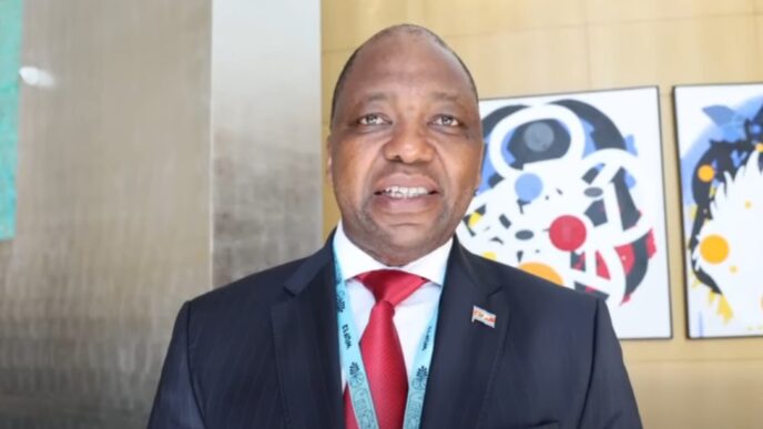 National Housing Board Managing Director Mduduzi Dlamini speaks on the sidelines of the 13th World Urban Forum in Baku, Azerbaijan. (Photo: Screengrab)