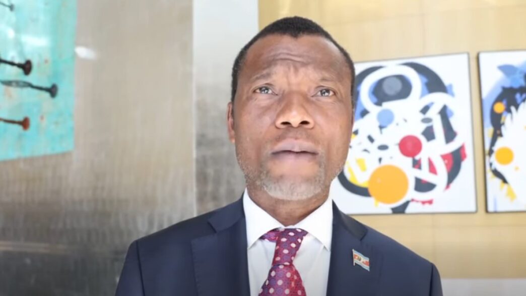 Minister of Housing and Urban Development Honourable Appolo Maphalala (MP) addresses delegates on the sidelines of the 13th World Urban Forum in Baku, Azerbaijan. (Photo: Screengrab)