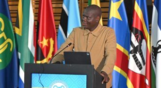 South Africa's International Relations and Cooperation Minister Ronald Lamola speaks on the sidelines of the SADC Foreign Ministers' Retreat at Skukuza in the Kruger National Park. Photo: X/@DIRCO_ZA