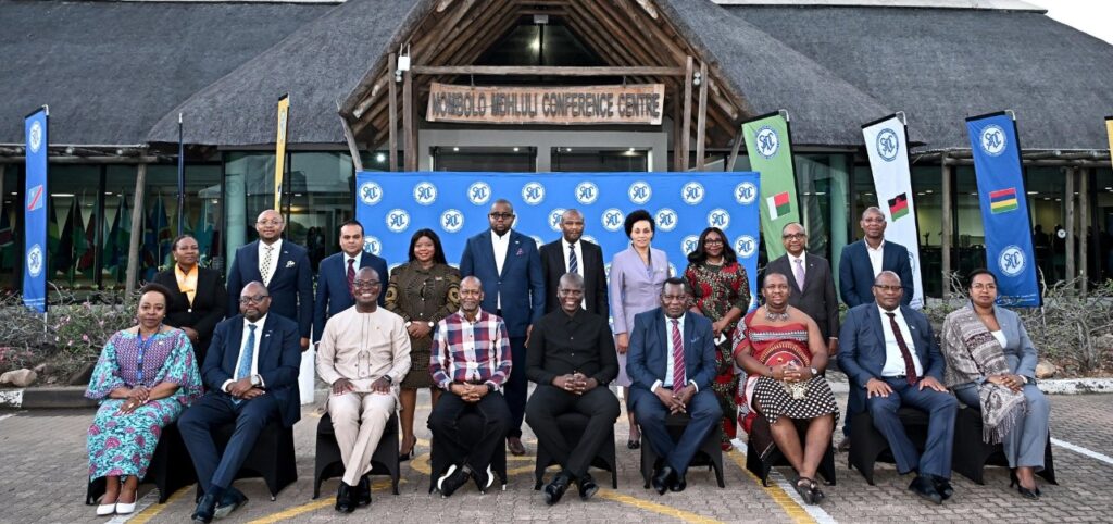 SADC Ministers of Foreign Affairs pose for a group photo at the conclusion of their three-day strategic retreat at Skukuza in the Kruger National Park, Mpumalanga, South Africa, on Saturday.