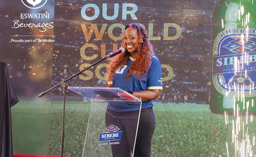 EBL country director, Doreen Tumureebire making her speech. Photo: EBL/Facebook