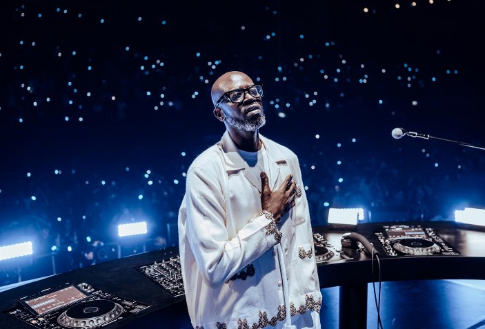 Black Coffee performs at the sold-out O2 Arena in London on May 22, 2026, becoming the first African DJ to headline the 20,000-capacity venue. |