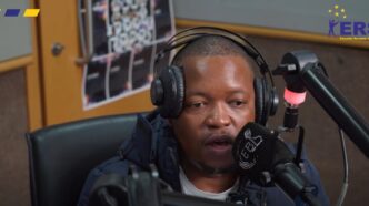 Eswatini Revenue Service Marketing and Communications Manager Nduduzo Dlamini speaking on EBS Radio about the new South African Traveller Management System and what it means for Swazi motorists crossing into South Africa. | Photo by ERS
