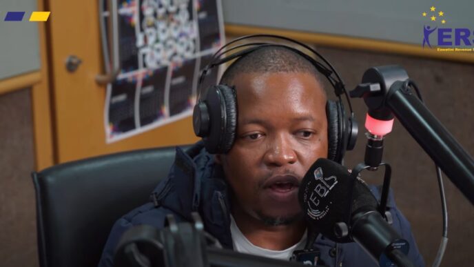 Eswatini Revenue Service Marketing and Communications Manager Nduduzo Dlamini speaking on EBS Radio about the new South African Traveller Management System and what it means for Swazi motorists crossing into South Africa. | Photo by ERS