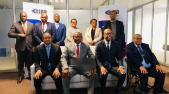The EIPA board members after their unveiling on Monday. Photo by EFT