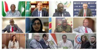 African leaders and global health partners attend a high-level virtual ministerial briefing on the Bundibugyo Ebola outbreak, convened by the Africa CDC and the African Union on Tuesday, 25 May 2026. | Photo: Africa CDC
