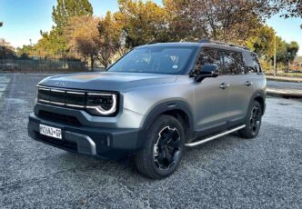 There is a fair bit of Ford Bronco styling present at the front of the BAIC B30e. Picture: Jaco van der Merwe