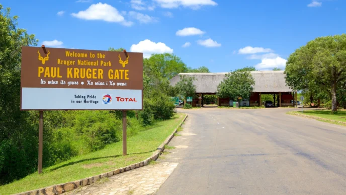 The entrance to the Kruger National Park