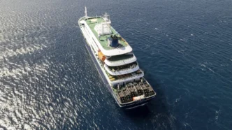 One hantavirus case has been confirmed on MV Hondius, which is stationary off Cape Verde. AFP/Getty Images