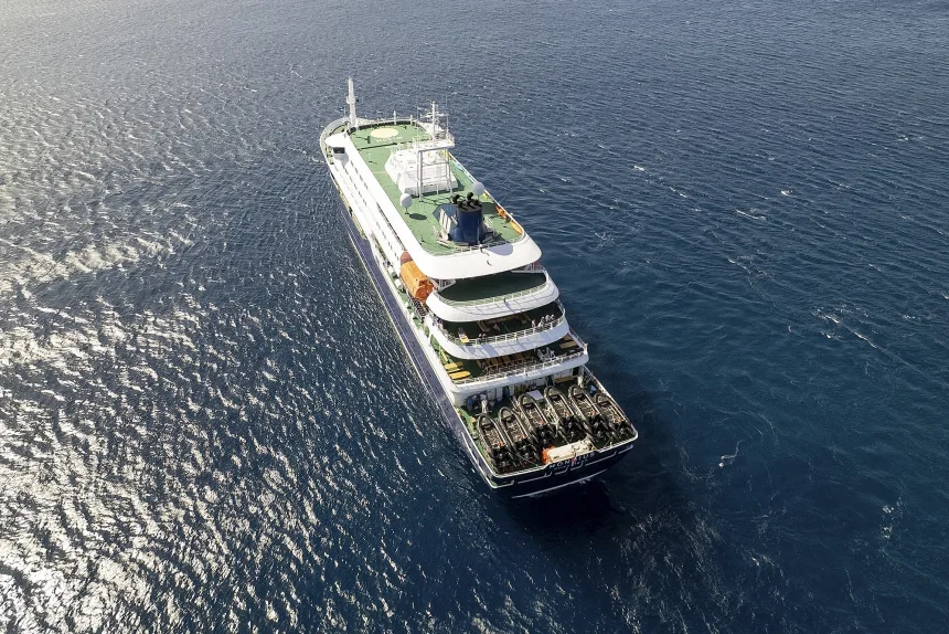One hantavirus case has been confirmed on MV Hondius, which is stationary off Cape Verde. AFP/Getty Images