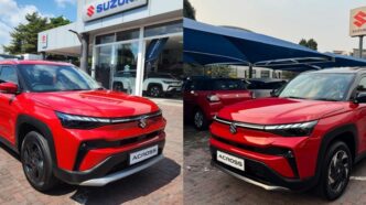 Suzuki Across comes in two trim levels: (L) the flagship GLX and (R) the entry-level GL.