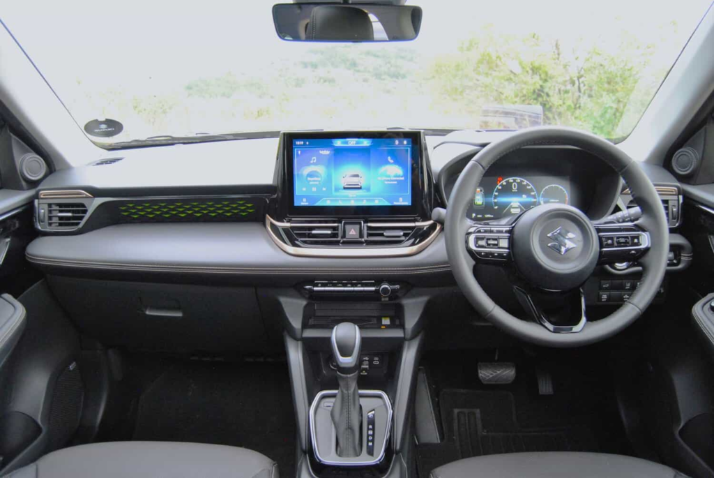 Regardless of trim level, all variants receive a 10.25-inch digital instrument cluster and Suzuki’s new 10.1-inch infotainment display. Picture: Charl Bosch