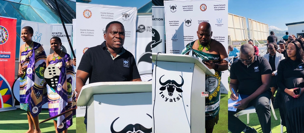 cenes from the Inyatsi Foundation Schools Arts and Culture Competitions sponsorship launch, where the Foundation announced a E500,000 contribution. Photo by EPN