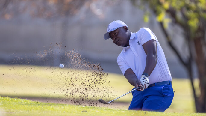 Toto Thimba Jnr leads the third Betway Big Easy Tour event of the season after firing a six-under-par 65 in the opening round at The Wanderers Golf Club in Johannesburg on Tuesday. (Photo: Sunshine Tour)