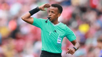 Somali referee Omar Artan