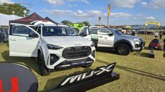 Isuzu D-Max and other models from the range on display at the MTN Bushfire event in Malkerns, Eswatini, in May. Photo: Adekunle Owolabi