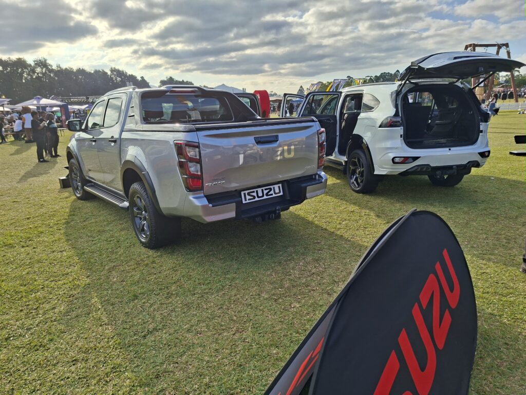 Isuzu D-Max and other models from the range on display at the MTN Bushfire event in Malkerns, Eswatini, in May. Photo: Adekunle Owolabi