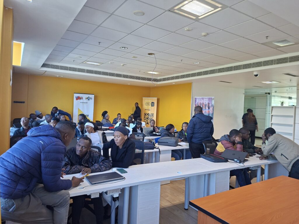 Participants with Mentors during workshop