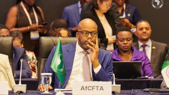 AfCFTA Secretary-General Wamkele Mene addresses the 2026 Korea-Africa Foreign Ministers' Meeting in Seoul. | Photo: AfCFTA Secretariat