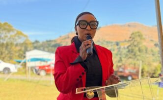 Municipal Council of Mbabane CEO Gciniwe Fakudze making her remarks. Photo: MCM