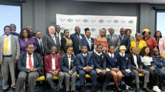 Deputy Prime Minister Thulisile Dladla's office launches the Eswatini National Children's Consultative Forum during the official Month of the Child launch at the UN House, with the 15 school-going members drawn from all four regions of the country pictured together. | Photo: DPMO