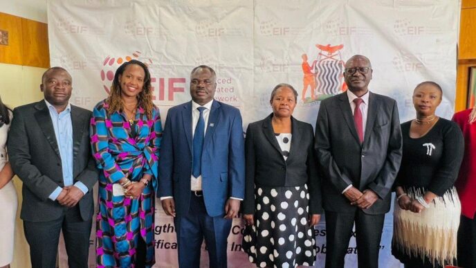 Officials at the validation of Zambia's USD 3.5 million trade programme in Lusaka on Tuesday. | Photo: Government of Zambia