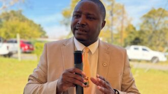 Mbabane mayor Thulani Mkhonto making his remarks. Photo by MCM