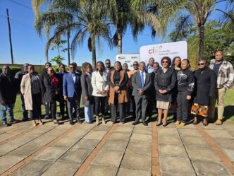 Representatives from Eswatini Water and Agricultural Development Enterprise and CFI gather to mark the signing of a Memorandum of Understanding in support of the FINCLUDE Project, which has reached more than 13,500 smallholder farmers and micro-entrepreneurs across Eswatini. (Photo: EWADE)