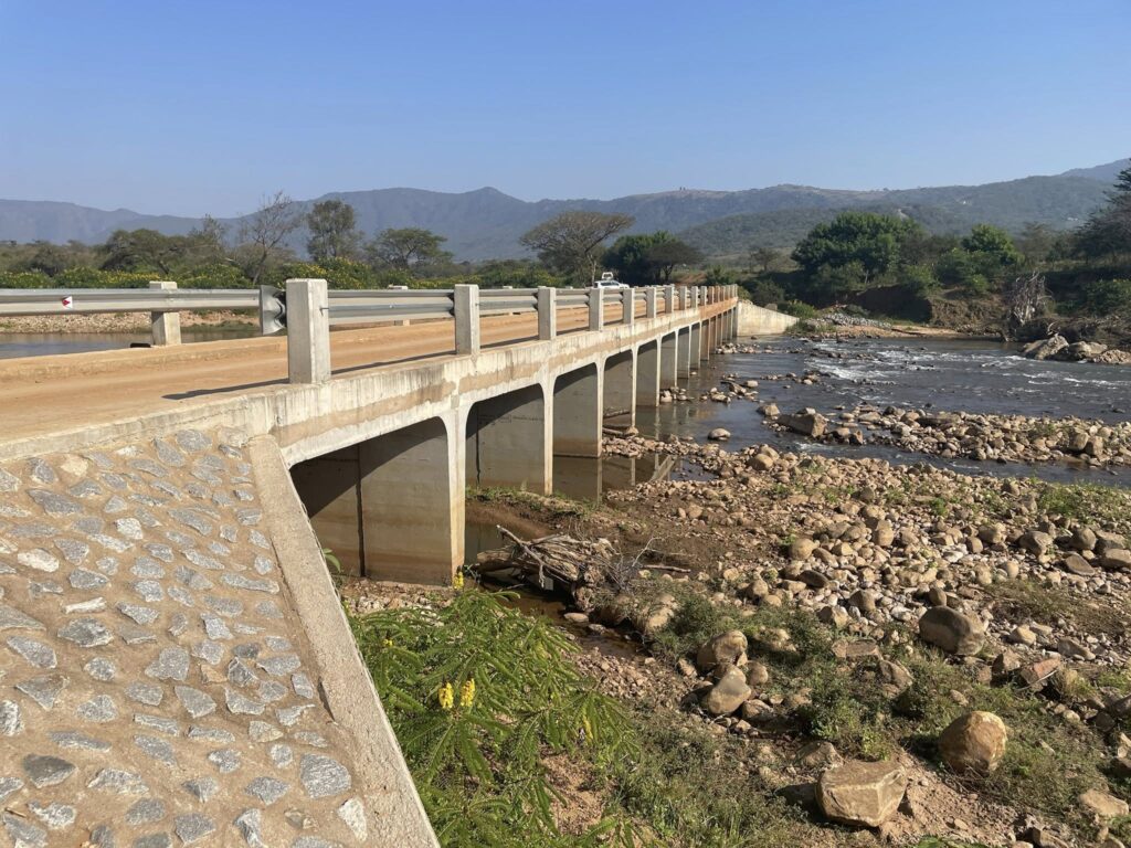 The Buhleni Pier Bridge in the Shiselweni Region, a vital crossing providing daily access to Buhleni Primary School and the Mawelawela Community, pictured during a Ministry of Public Works and Transport assessment tour led by Principal Secretary Thulani Mkhaliphi. (Photo: Ministry of Public Works and Transport)