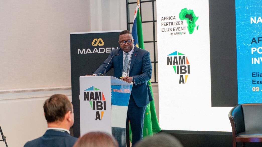 Namport Executive for Commercial Elias Mwenyo addresses delegates at the AFRIQOM Conference at the Strand Hotel in Swakopmund. | Photo: Namport