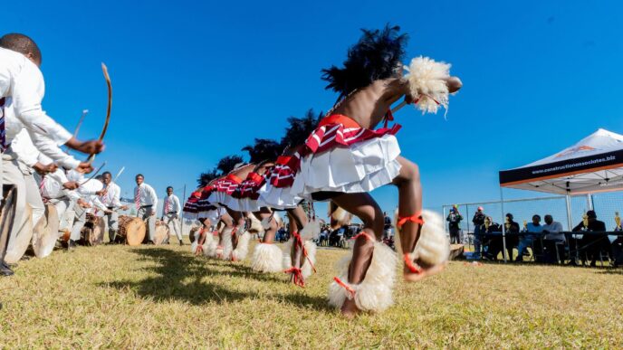 Schools in the nothern part of Hhohho region turned up to compete for arts and culture prizes. (Photos: Inyatsi Construction)