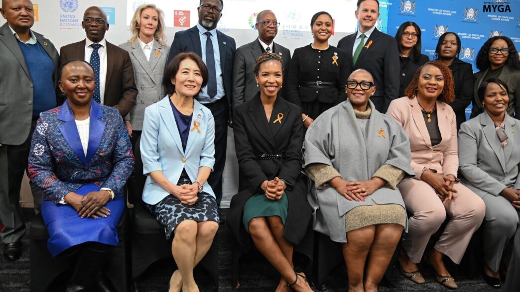 Officials and representatives pose for a group photograph during the High-Level Development Partners Forum on the Joint GBV Prevention and Response Programme in Botswana. (Photo: Ministry of Youth and Gender Affairs Botswana)
