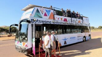 AviaDev Africa 2026 delegates explore the National Museum and Monuments in Gaborone, which showcases Botswana's cultural heritage, history, and artistic treasures, during a guided city tour held on the sidelines of the forum. | Photo: Botswana Tourism