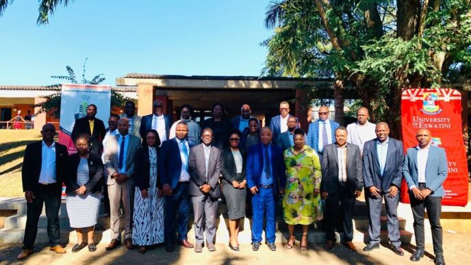 Members of the Eswatini Institute of Accountants, University of Eswatini officials and guests at the launch of the Generative AI course for the accounting profession at UNESWA. Photo: ESIA