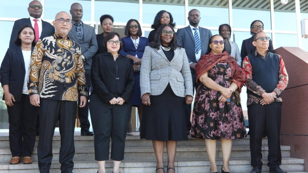 Senior government officials from Zambia and Indonesia pose for a group photo following the conclusion of the first ever Foreign Office Consultations held in Lusaka, where both countries identified key areas for expanded bilateral cooperation including mining, agriculture, trade, and cultural exchanges. | Photo: Ministry of Foreign Affairs and International Cooperation Zambia